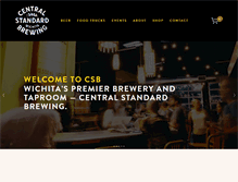 Tablet Screenshot of centralstandardbrewing.com
